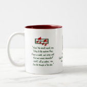 Hark the Herald Angels Hymn Two-Tone Coffee Mok (Links)