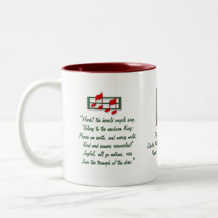 Hark the Herald Angels Hymn Two-Tone Coffee Mok