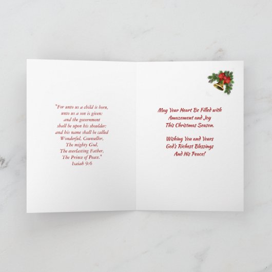 Hark the Herald Angels Sing2 Hymn-kerstKaart Feestdagen Kaart (Binnen)