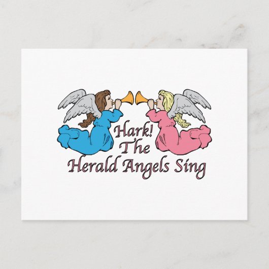 Hark. The Herald Angels Sing Briefkaart (Voorkant)