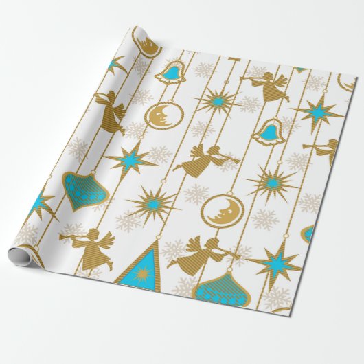 Hark. The Herald Angels Sing Cadeaupapier (Uitgerold)