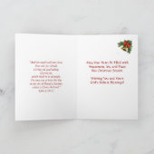 Hark the Herald Angels Sing Hymn met kerstKaart Feestdagen Kaart (Binnen)