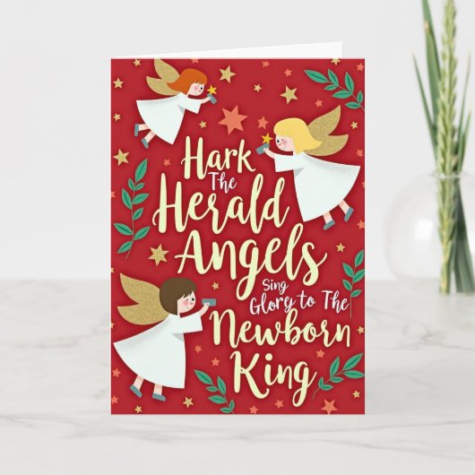 Hark The Herald Angels Sing Kaart (Voorkant)