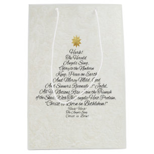 Hark the Herald Angels Sing-kerstboom Medium Cadeauzakje