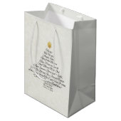 Hark the Herald Angels Sing-kerstboom Medium Cadeauzakje (Voorkant Gekanteld)
