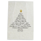 Hark the Herald Angels Sing-kerstboom Medium Cadeauzakje (Achterkant)