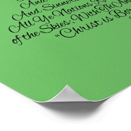 Hark the Herald Angels Sing-kerstboom Poster (Hoek)