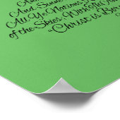 Hark the Herald Angels Sing-kerstboom Poster (Hoek)