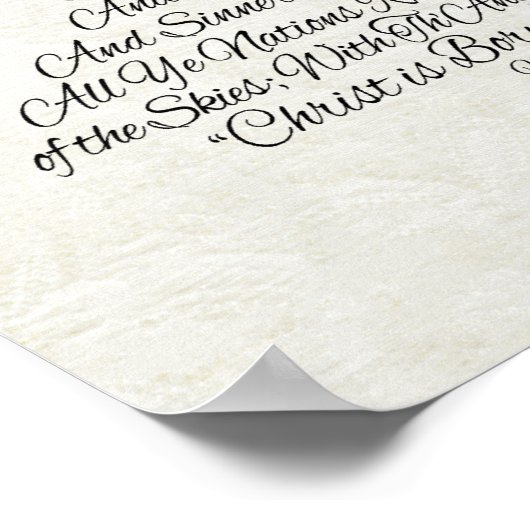 Hark the Herald Angels Sing-kerstboom Poster (Hoek)