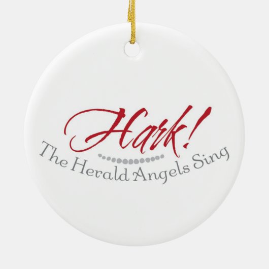 Hark the Herald Angels Sing Ornament (Achterkant)