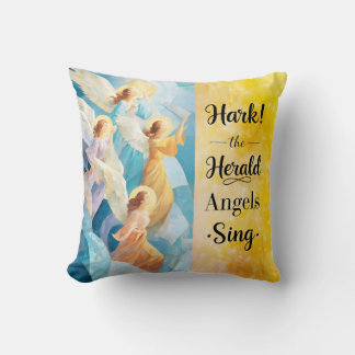 Hark! The Herald Angels Sing Throw Pillow Kussen