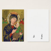 HARK THE HERALD ANGELS ZINGEN HET CADEAU LABEL VISITEKAARTJE (Voorkant /achterkant)