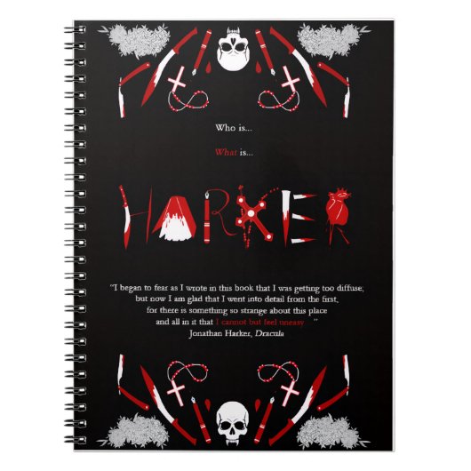 Harker - Jonathan Notitieboek (Voorkant)