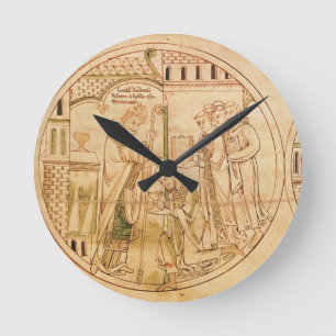 Harl. Roll Y.6, afgerond op 11 St. Guthlac, wordt Ronde Klok