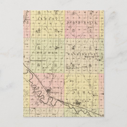 Harlan County, Nebraska Briefkaart (Voorkant)
