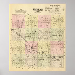Harlan County, Nebraska Poster