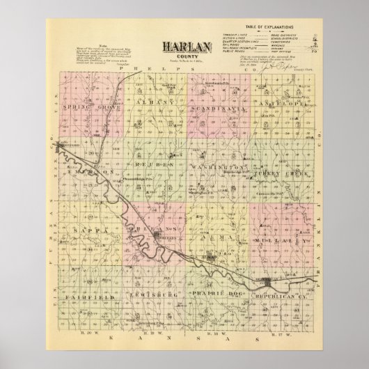 Harlan County, Nebraska Poster (Voorkant)