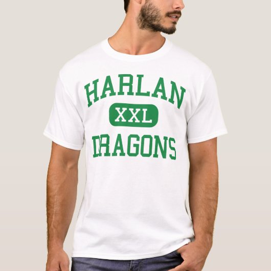 Harlan - Dragons - High School - Harlan Kentucky T-shirt (Voorkant)