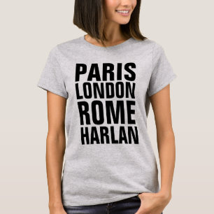 HARLAN Kentucky T-shirts, PARIJS ROME LONDEN T-shirt