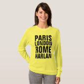 HARLAN Kentucky T-shirts, PARIS ROME LONDON T-shirt (Voorkant volledig)