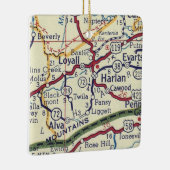 Harlan KY  Map Keramisch Ornament (Rechts)