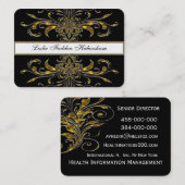 Harleath Elegant Professional Round Visitekaartje (Voorkant / Achterkant)