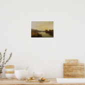 Harlech Castle, van Twgwyn Ferry, Summer's Evenin Poster (Keuken)
