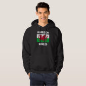 Harlech, Wales met de Welshe vlag Hoodie (Voorkant volledig)