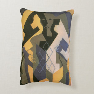 Harlekijn aan een tafel van Juan Gris, Vintage Cub Accent Kussen