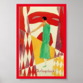 Harlekijn Art Deco Poster (Voorkant)