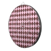 Harlekijn bruin en roze dartbord (Voorkant Rechts)