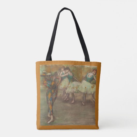 Harlekijn Dans, Degas Art Tote Bag (Achterkant)