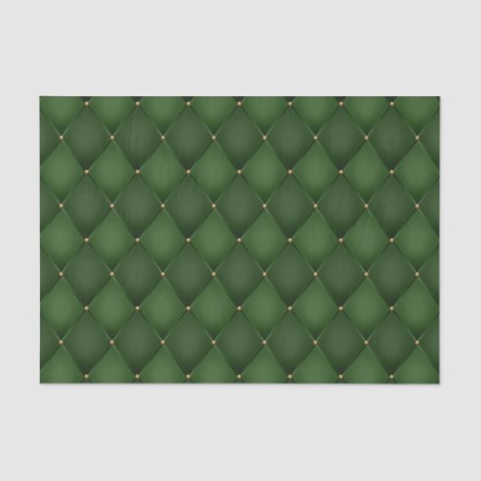 Harlekijn Diamant Emerald Green Decoupage Tissuepapier (Voorkant)