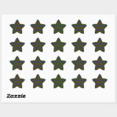 Harlekijn Diamant Raster: Getextureerde Harmonie Ster Sticker (Vel)