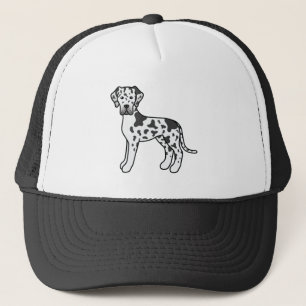 Harlekijn Dog Argentaans Cute Cartoon Hond Trucker Pet