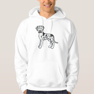 Harlekijn Dog Argente Cute Cartoon Hond Hoodie