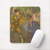 Harlekijn en Columbine van Edgar Degas Antieke Kun Muismat (Met muis)