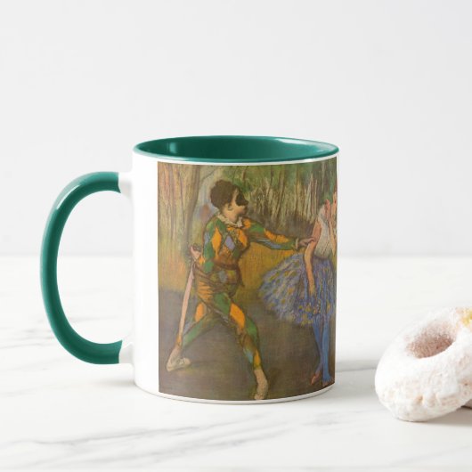 Harlekijn en Columbine van Edgar Degas Mok (Met donut)