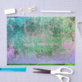  Harlekijn Groene Paarse Grunge Textuur Tissuepapier (Craft)