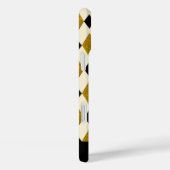 Harlekijn in goud, zwart, crème (gepersonaliseerd) Case-Mate iPhone case (Achterkant / Rechts)