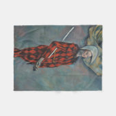 Harlekijn (Joker) (door Paul Cézanne) Fleece Deken (Voorkant (Horizontaal))