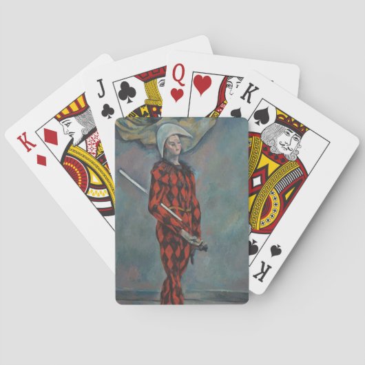 Harlekijn (Joker) (door Paul Cézanne) Pokerkaarten (Achterkant)