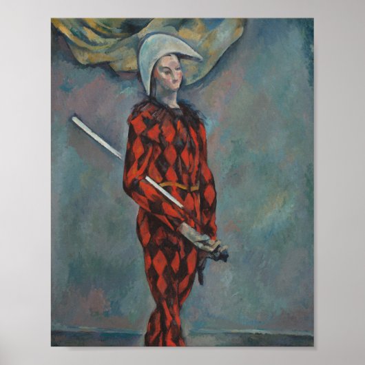 Harlekijn (Joker) (door Paul Cézanne) Poster (Voorkant)