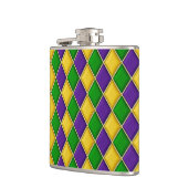 Harlekijn Mardi Gras Heupfles (Links)