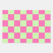 Harlekijn Marokkaanse Checker DIY Kleuren Selderij Inpakpapier Vel (Voorkant 3)