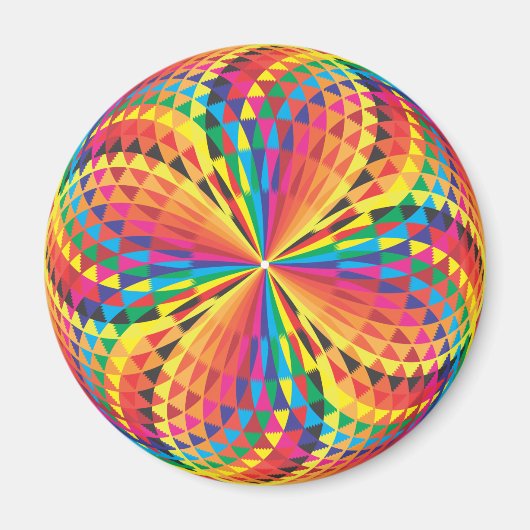 harlekijn, optische illusie magneet (Voorkant)