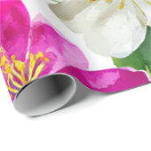 Harlekijn Orchidee Multikleur Paars Geel Bloem Cadeaupapier (Rol Hoek)