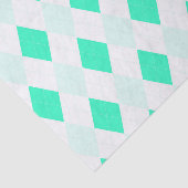 Harlekijn patronen mintgroen wit koel trendy tissuepapier (Detail)
