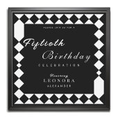 Harlekijn Patroon Volwassen Elke Verjaardag Party Kaart