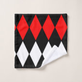 harlekijn rood-wit-blauw bad handdoek (Wasdoekje)